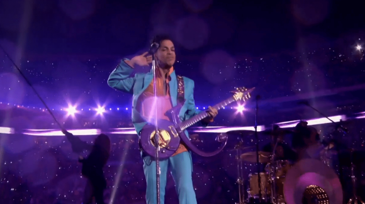 Watch Prince Make It Rain During His Magical Super Bowl 