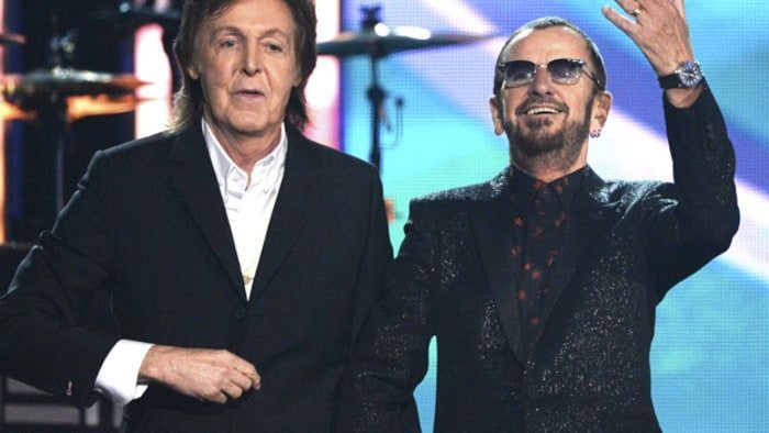 Paul McCartney Joins Ringo Starr In The Studio