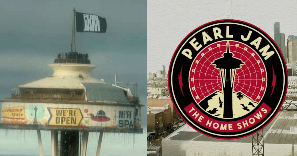 Pearl Jam Raises Band Flag Atop The Space Needle To Announce "The Home ...