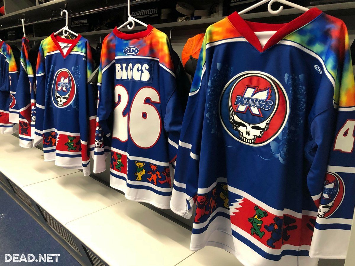 Kalamazoo Wings Reveal Psychedelic Hockey Jerseys For Grateful Dead Night