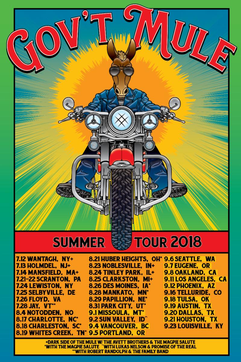 government mule tour schedule