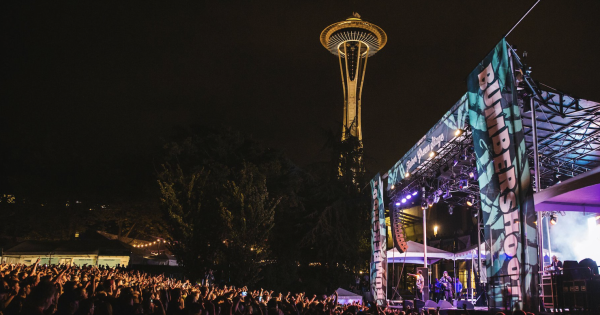 Tyler The Creator performing at the Bumbershoot Music Festival in