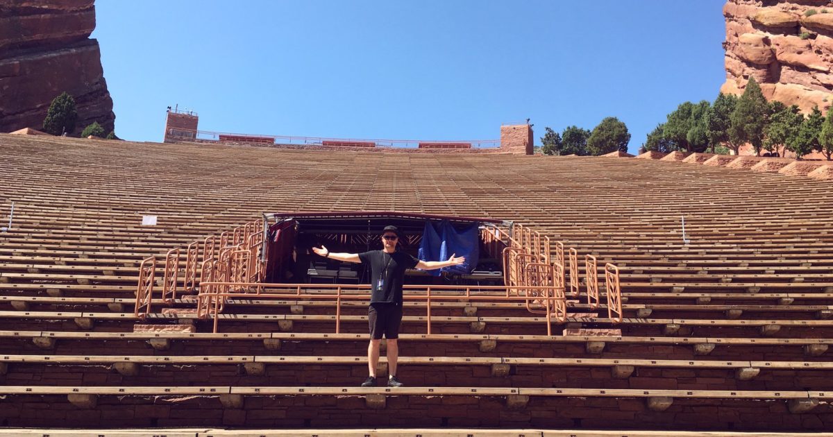 Red Rocks Amphitheatre Can Koozie - Hip Violet