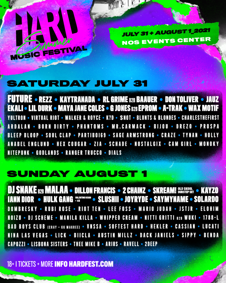 HARD Summer Music Festival Announces 2021 Venue, Lineup Future, DJ