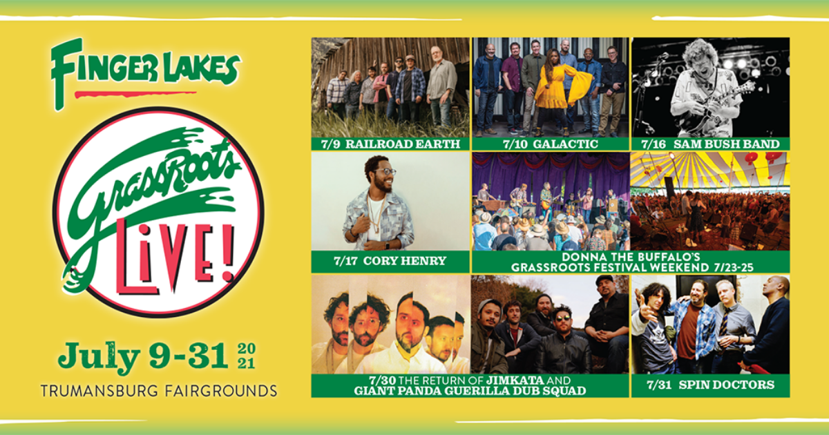 Finger Lakes GrassRoots Festival Offers Single Day Tickets For Series