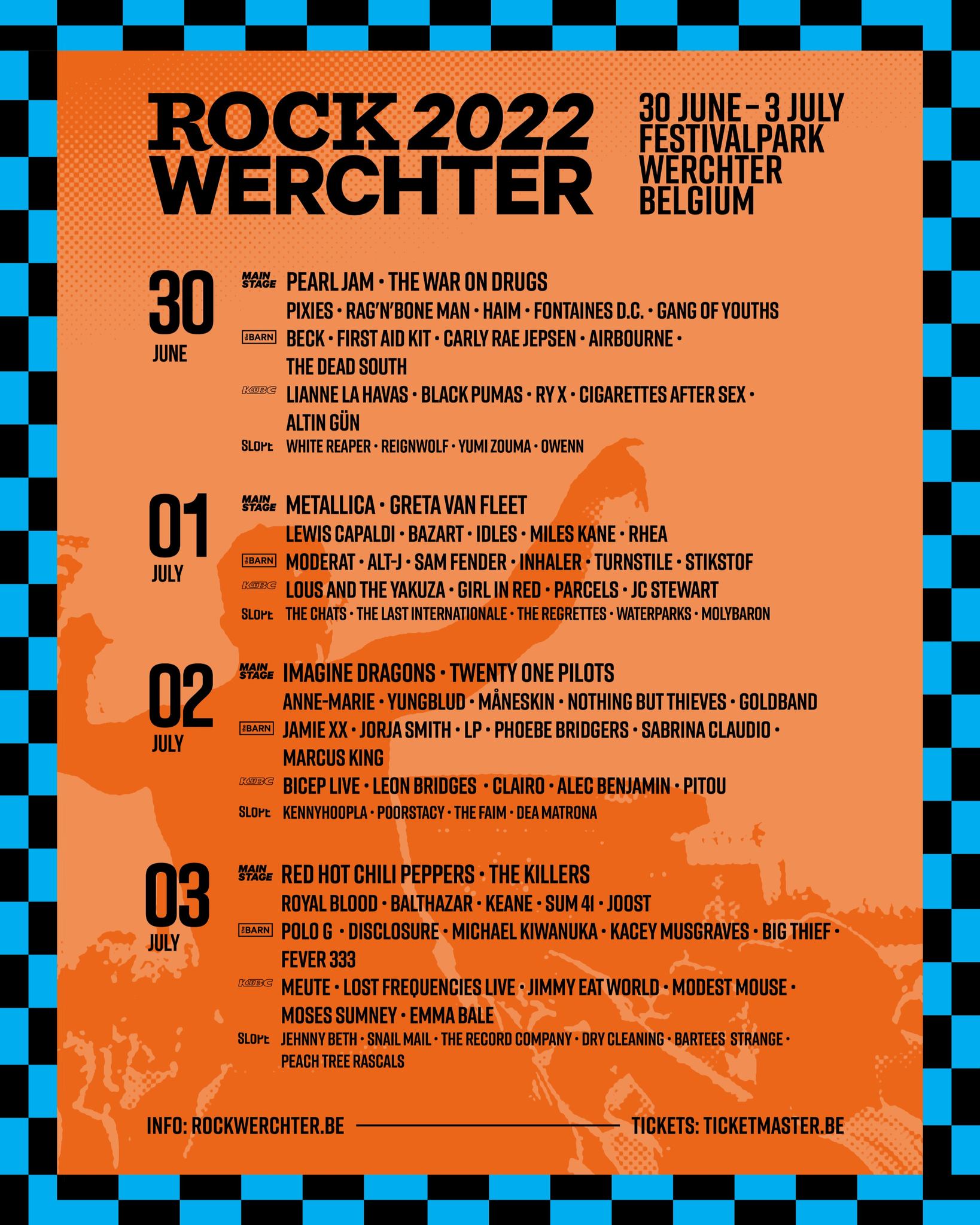 Rock Werchter Bolsters 2022 Lineup With Black Pumas, Kacey Musgraves ...