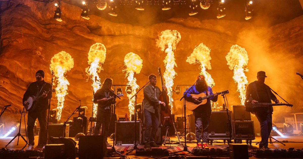 Greensky Bluegrass Plays With Fire At Red Rocks With The Teskey