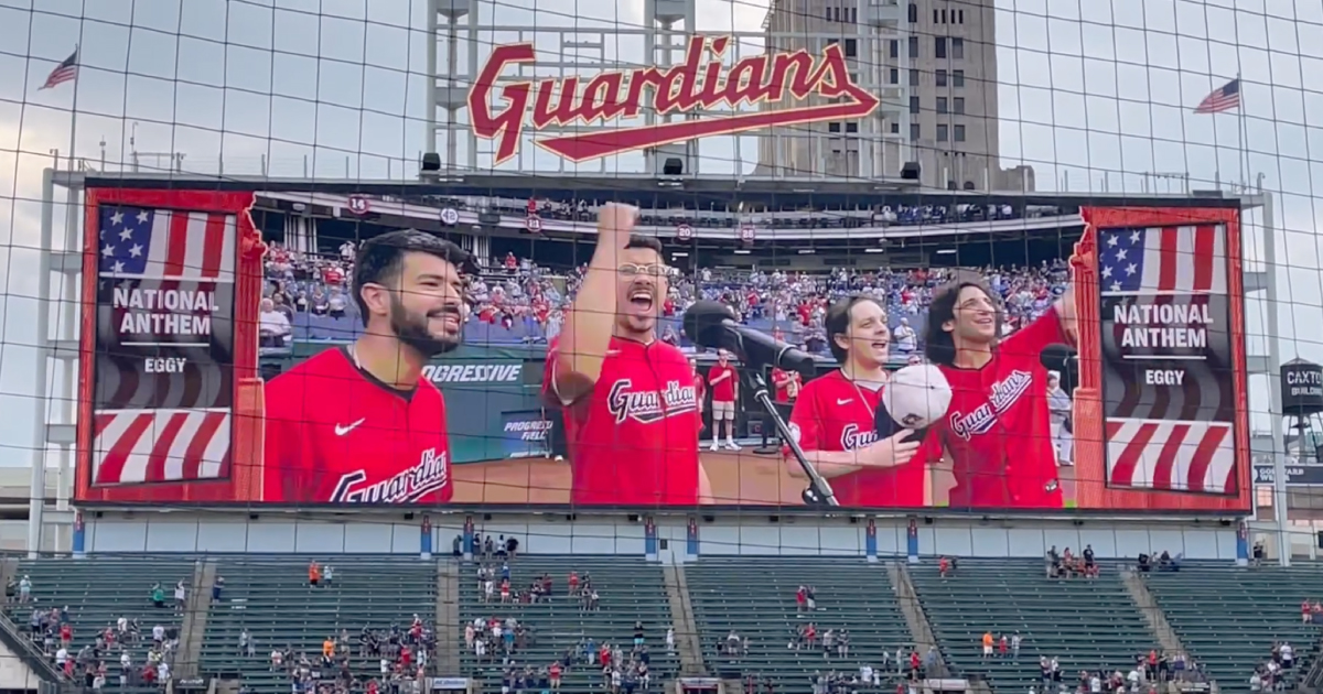 Eggy Performs National Anthem At Cleveland Guardians Game [Watch]